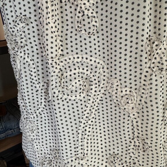 Max Edition Polka Dot Organza Top - Size M - Picture 2 of 3
